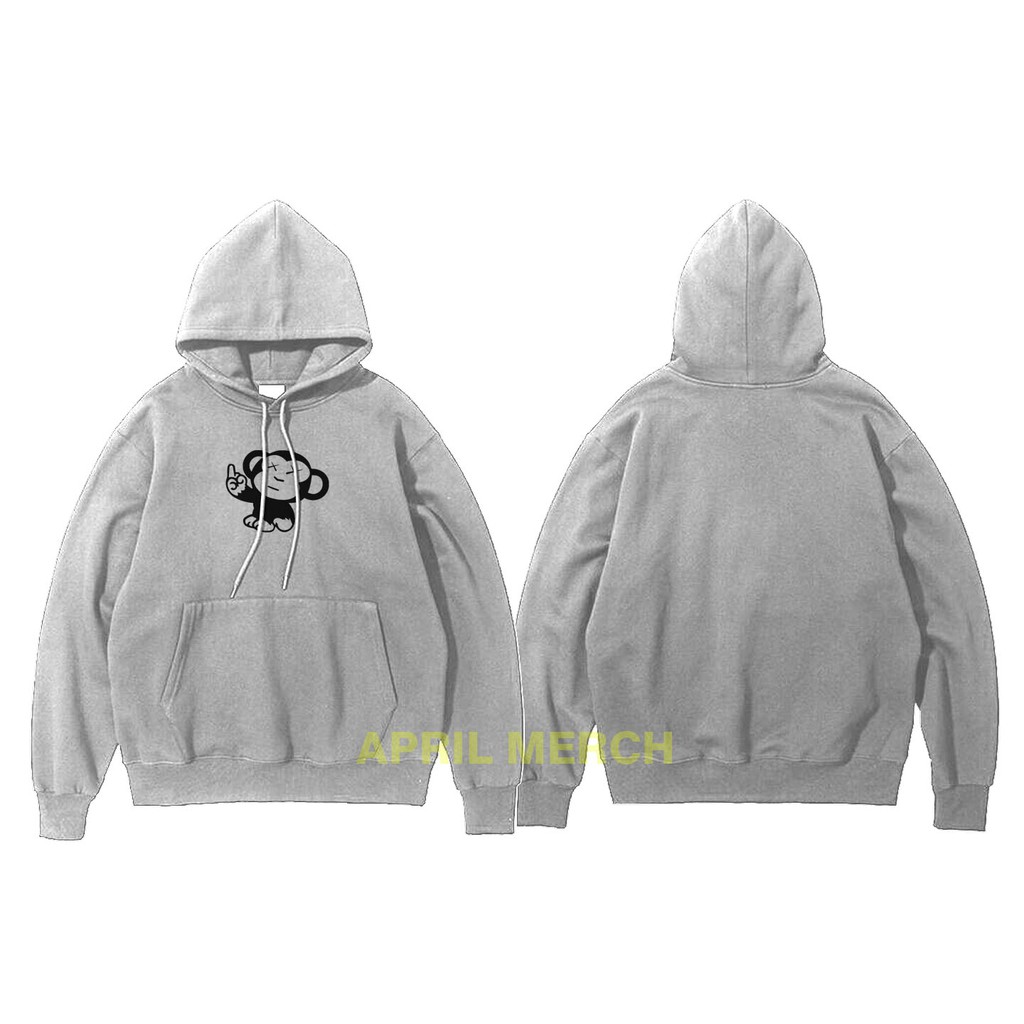 Áo Khoác Hoodie In Hình Chú Khỉ Dễ Thương