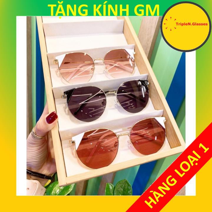 Kính mát thời trang nữ A2093 chống tia UV400 form kính lục giác với nhiều màu sắc cá tính phù hợp mang đi chơi đi làm