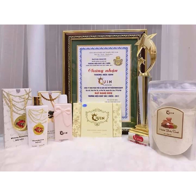 Sữa tắm trắng QUIN