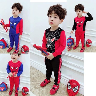 Bộ siêu nhân nhện cho bé 7-20kg, bộ quần áo dài tay bé trai