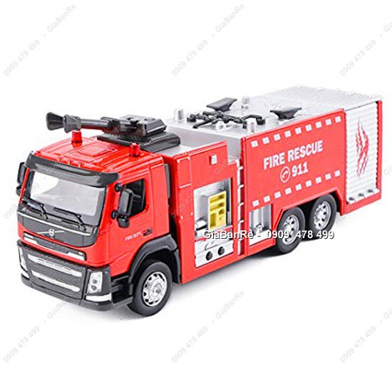 Mô Hình Xe Tải Cứu Hỏa Trạm Bơm Fire Rescue 911 - Caipo - 9964