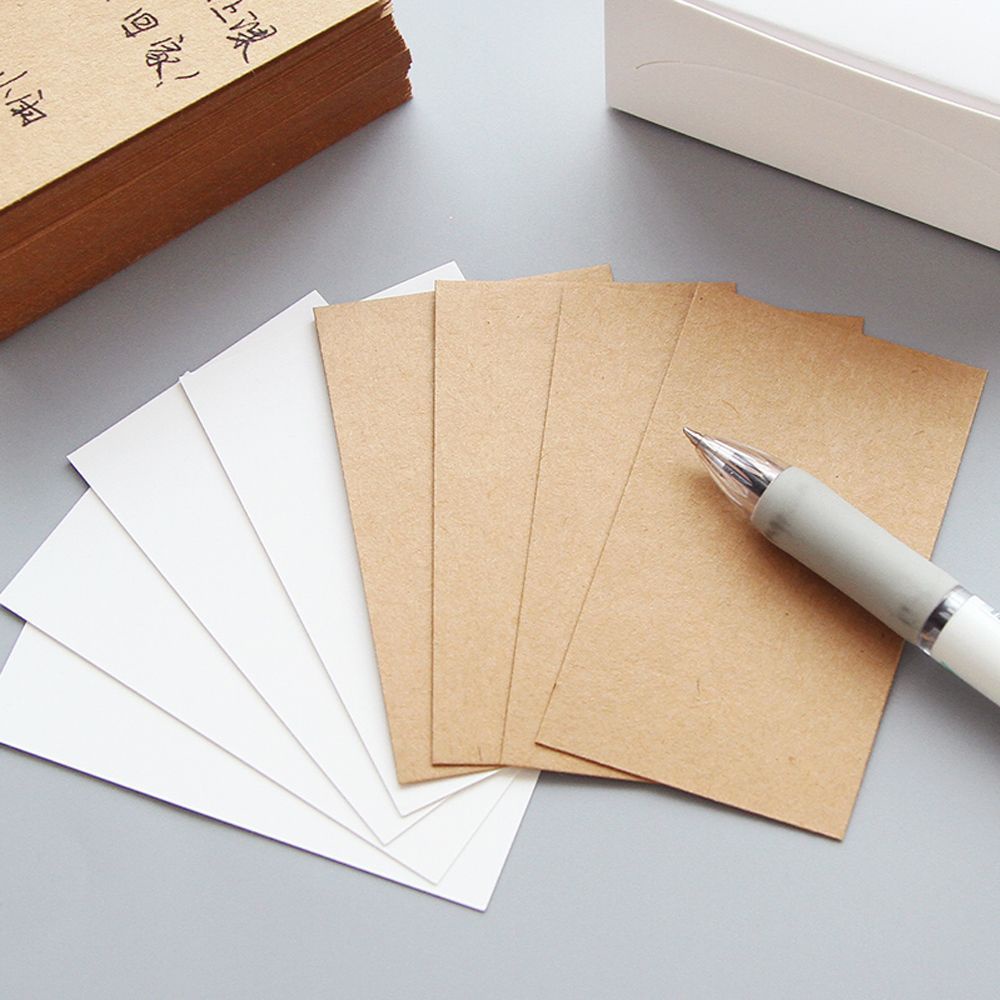 Set 100 Thẻ Ghi Chú / Giấy Ghi Chú / Đánh Dấu Nhiều Màu Thời Trang Diy