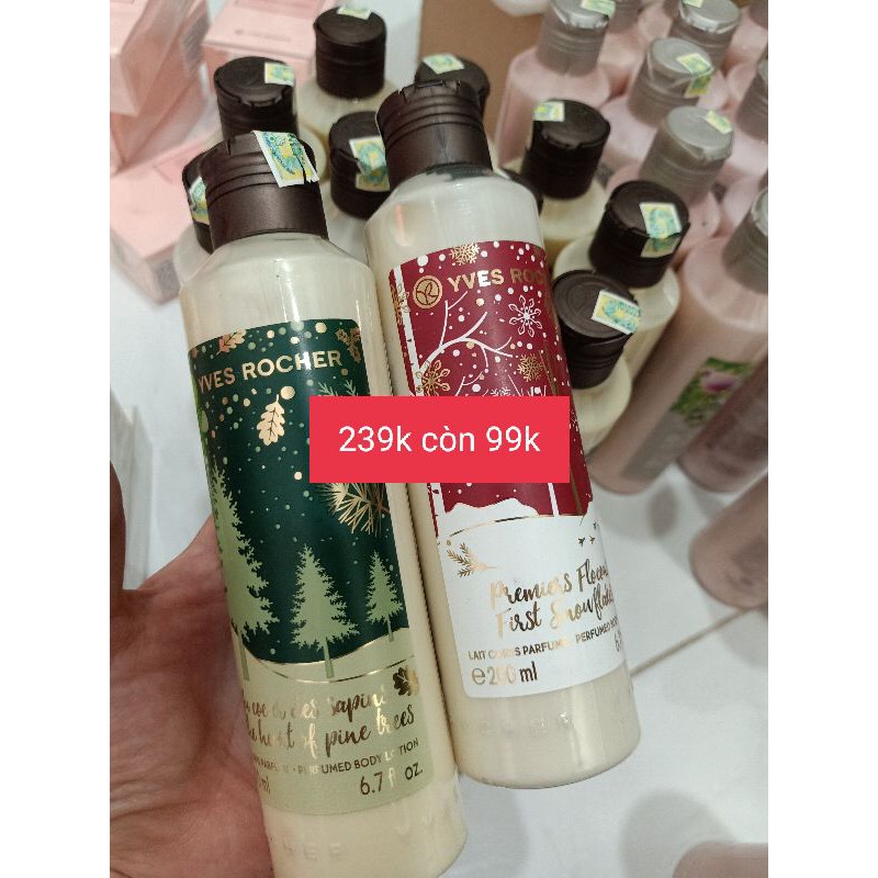 Dưỡng thể Yves Rocher 200ml phiên bản giáng sinh 2018