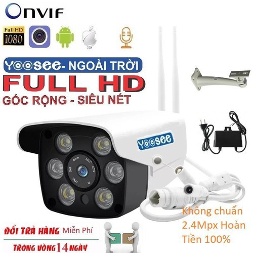 Camera Wifi Yoosee Lắp ngoài trời Full HD 1080P - Có đèn led chiếu sáng - đàm thoại 2 chiều