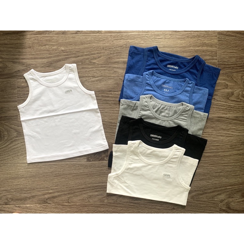 Áo ba lỗ bé trai, bé gái cotton 100% Canifa .