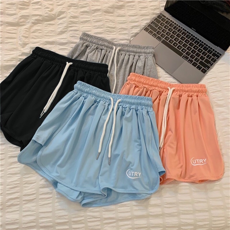 Quần short thể thao UTRY chất thun mặc mùa hè siêu hot kèm vid shop tự quay,quần đùi thể thao mặc ở nhà, đi tập gym