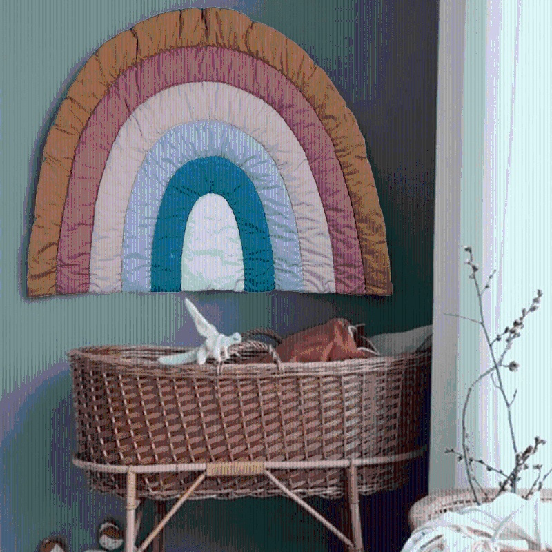 Thảm Bò Màu Cầu Vồng Sáng Tạo Cho Bé