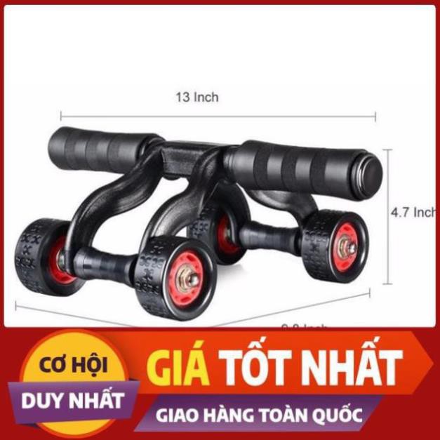 [MUA 1 TẶNG 1]Con Lăn Tập Bụng 4 Bánh Cao Cấp + Thảm Lót Gối