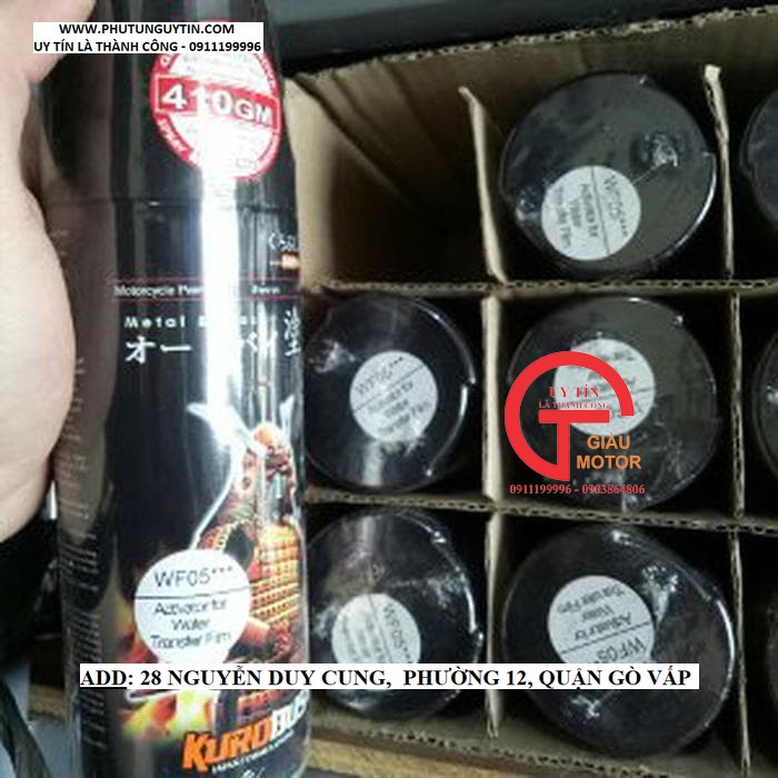 WF05 _ Chai hoạt hóa xịt sơn xe máy Samurai FW05*** _ Chất chuyển hóa phim chuyền nước _ Water Film Activator