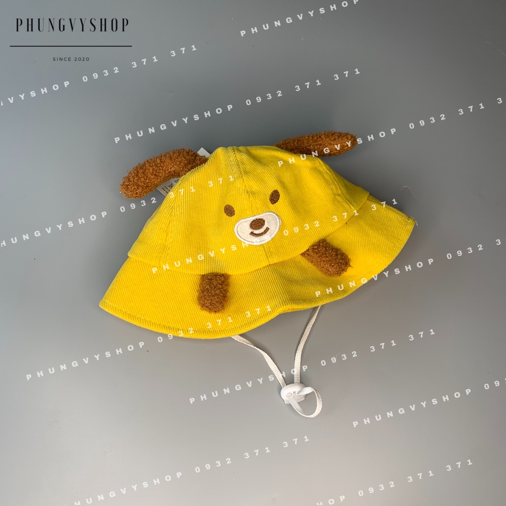 (Bé 6-20 tháng/ Vòng đầu 48cm) Mũ TAI BÈO BÉ CÚN TAI XÙ DỄ THƯƠNG- Nón trẻ em