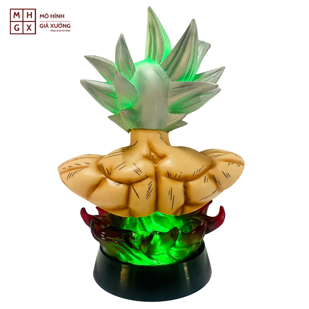 Mô hình Dragon Ball SonGoku bản năng vô cực Tượng Bán Thân + có led cao 17cm , figure 7 viên ngọc rồng sogoku giá xưởng