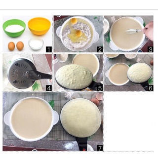 Chảo làm bánh đa năng, bánh tráng, bánh cuộn, bánh pancake, bánh crepe