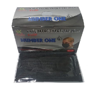 Hộp 50 cái Khẩu trang y tế 4 lớp Number One ( Hồng, Full Trắng, Xanh,Than hoạt tính - xám )