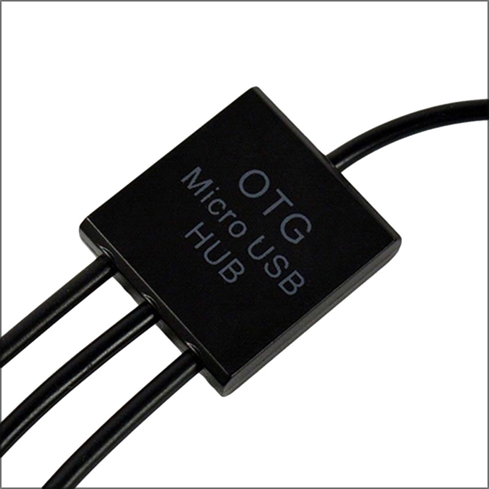 Bộ chuyển đổi cáp OTG HUB Micro USB kép 3 trong 1 cho camera kỹ thuật số điện thoại di động ổ flash chuột bàn phím