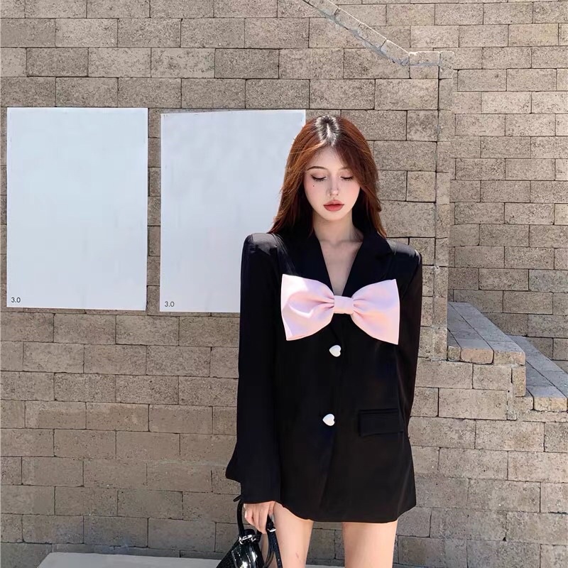 Đầm vest mĩ gi-lê nơ