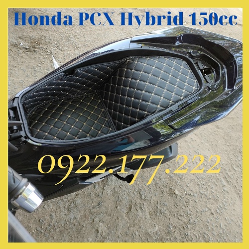 Lót cốp Da chống sốc, cách nhiệt dùng cho Honda PCX Hybrid 150cc, có túi đựng giấy tờ tiện dụng!