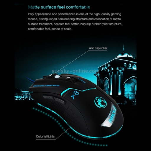 [Chính hãng Mai Hoàng] Chuột Gaming DAREU EM908 Black (LED RGB - BRAVO senso) - Bảo hành 24 tháng