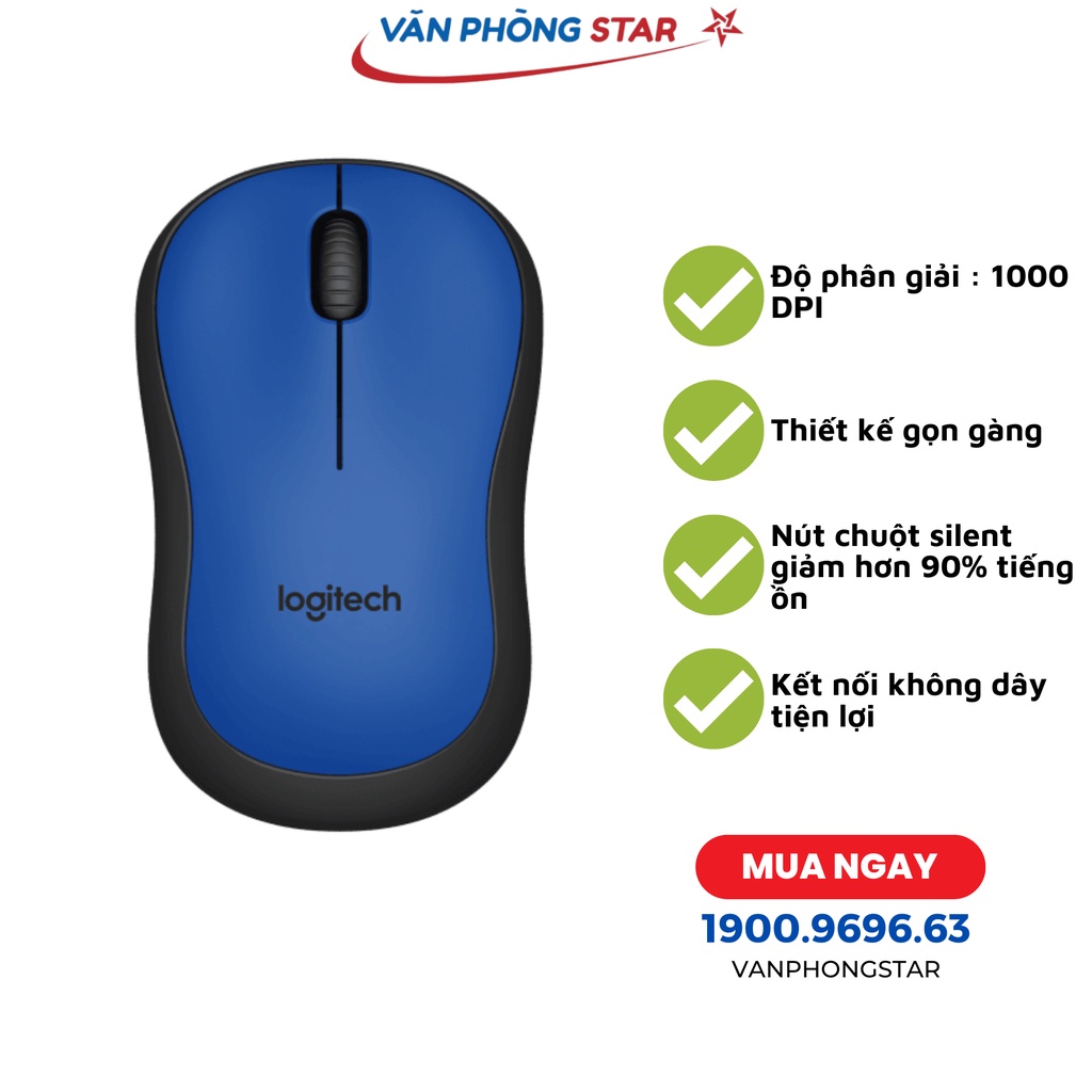Chuột không dây Logitech M221 chính hãng
