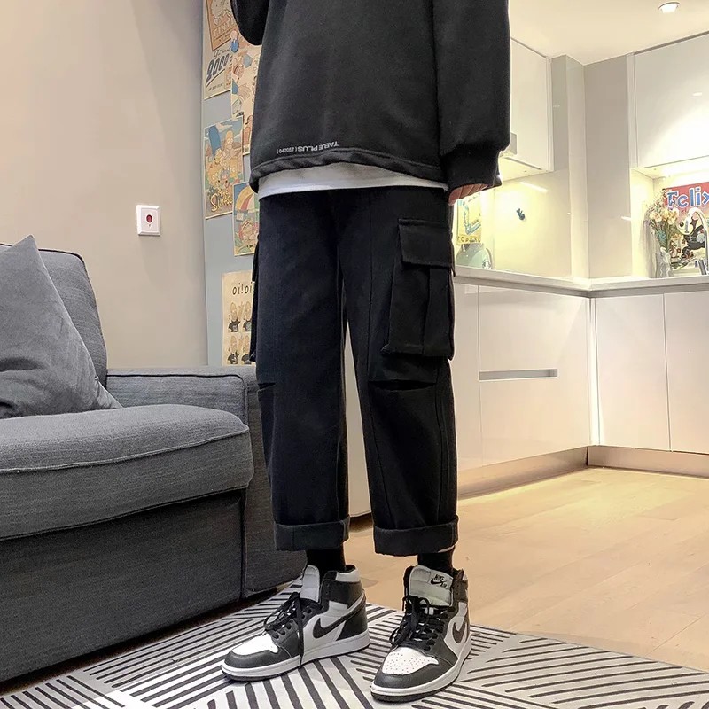 Quần Dài Thể Thao Phong Cách Đường Phố Kiểu Nhật Bản Sành Điệu Cho Nam S-3Xl