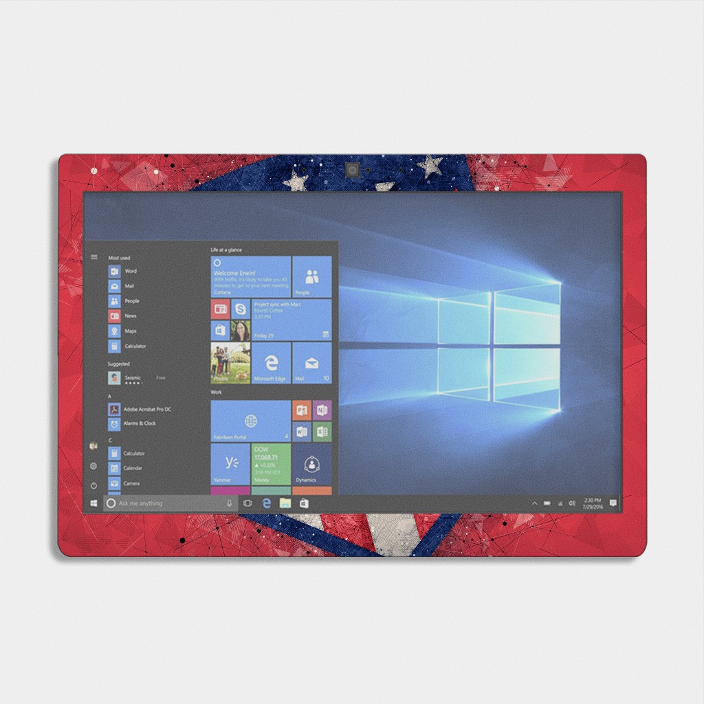 Bộ skin dán laptop mẫu Logo Atletico Madrid / Có mẫu decal dán cho tất cả các hãng máy tính