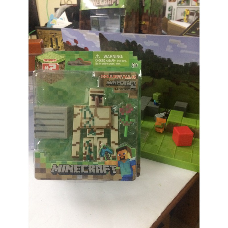 Mô hình iron golem nhân vật trong game minecraft