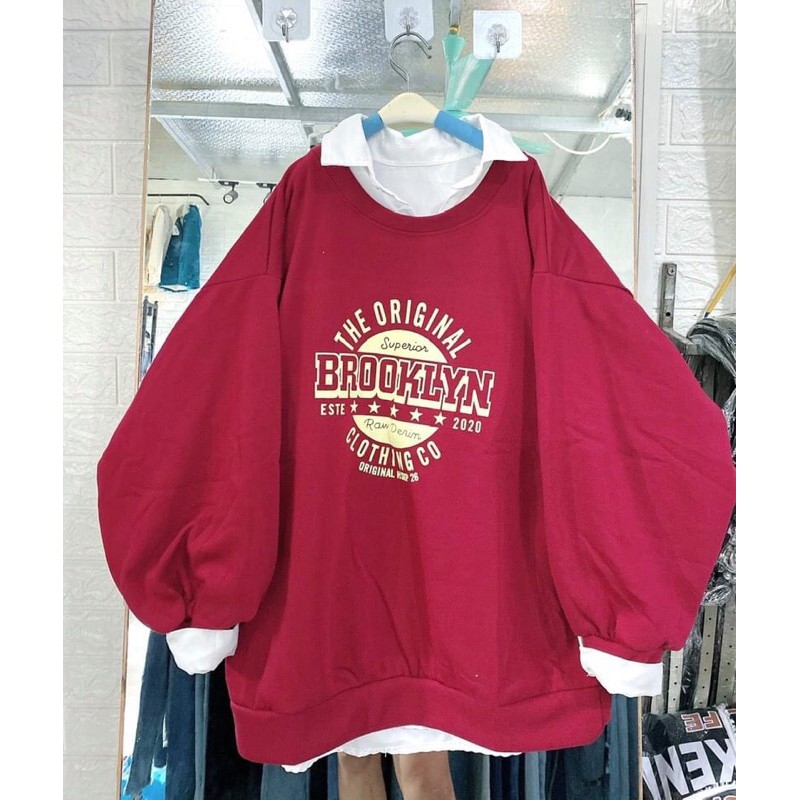 [RẺ VÔ ĐỊCH] Áo Sweater Nỉ BROOKLYN Form Rộng Ulzzang (HÌNH  | WebRaoVat - webraovat.net.vn