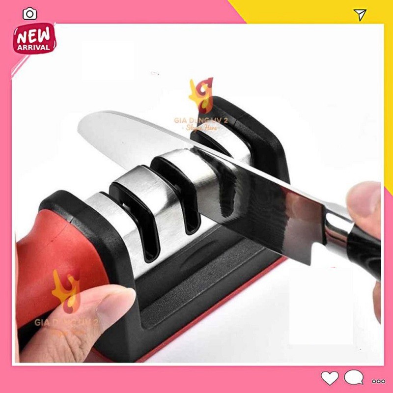 [Mã LIFEHLSALE2 giảm 10% đơn 0Đ] Dụng cụ mài dao 3 rãnh sắc bén, máy mài dao bằng tay Sharpener