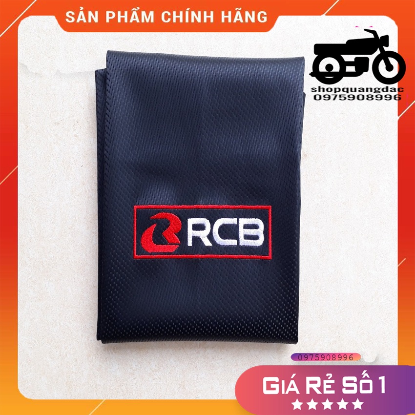 Vỏ da bọc yên cacbon thêu RCB thích hợp cho nhiều dòng xe