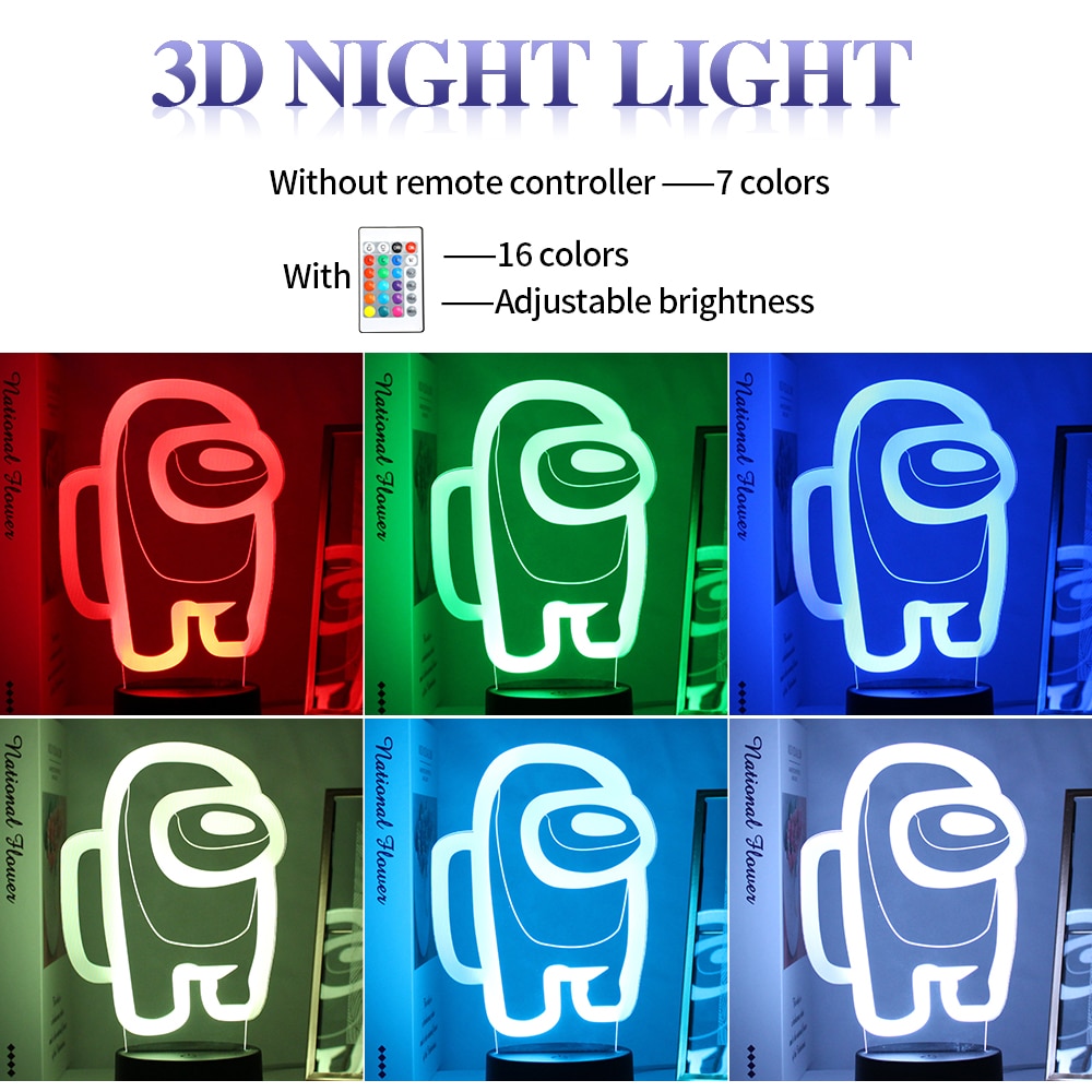 Đèn Ngủ Led 3d Hình Máy Chơi Game Độc Đáo Trang Trí Phòng Ngủ Cho Bé