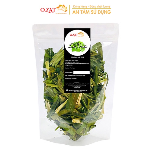 Lá dứa/ lá nếp thơm/ lá nếp sấy khô O.ZAT Food 50g tốt cho thần kinh giúp ngon miệng dưỡng tâm an thần