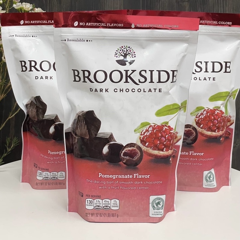 Socola Brookside nhân lựu Pomegranate 198g - socola đắng nhân lựu super ngon