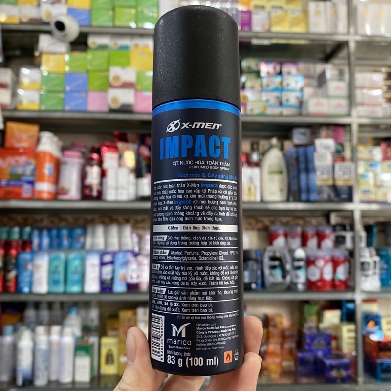 Xịt nước hoa toàn thân X-Men Impact 100ml