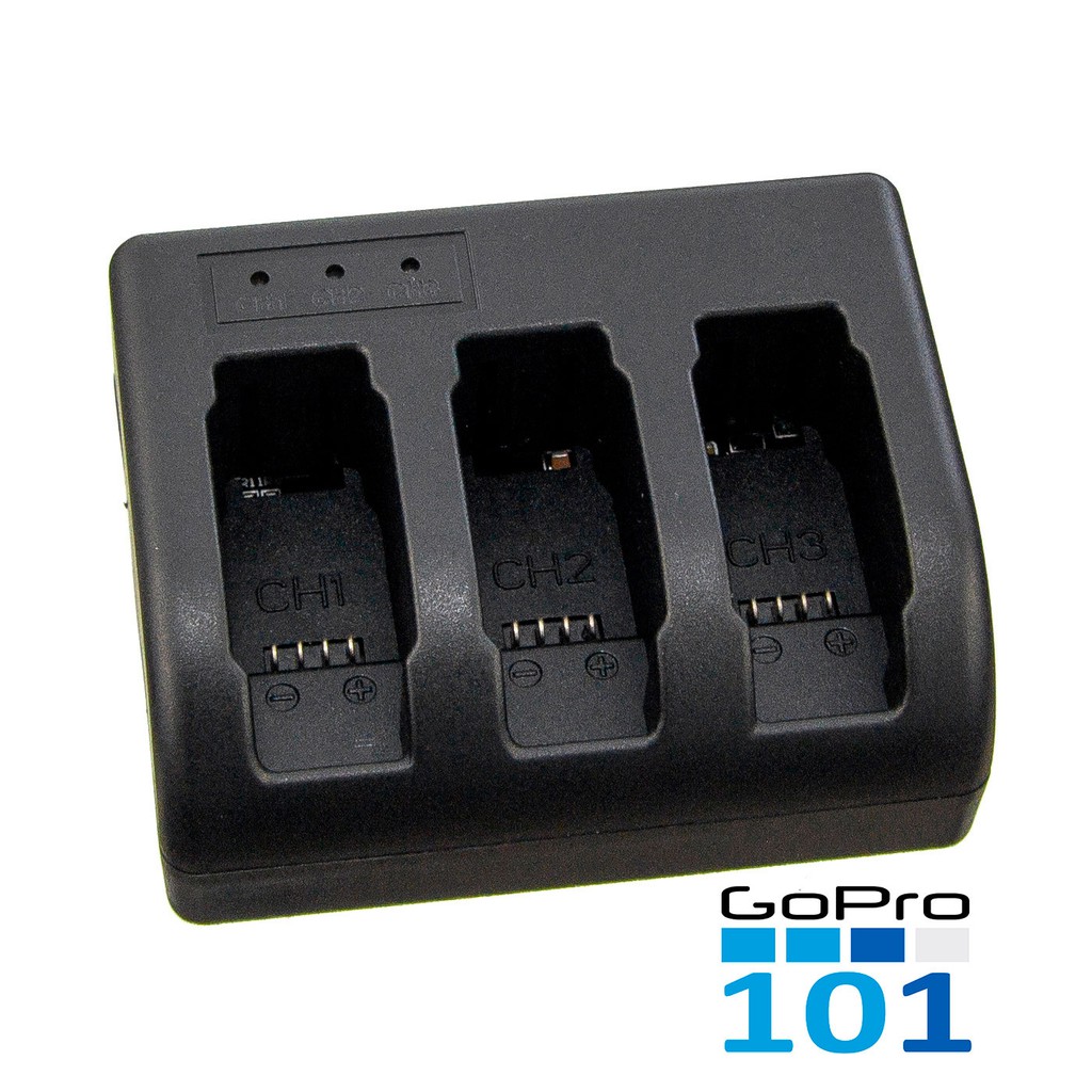 Dock sạc ba gopro 5 OEM gopro 5 6 7 8- Triple Charger Gopro Hero 5 - Gopro101 - inoxnamkim