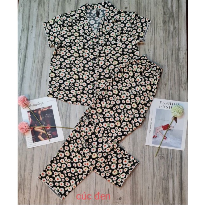 Bộ mặc nhà pijama lụa có bigsize