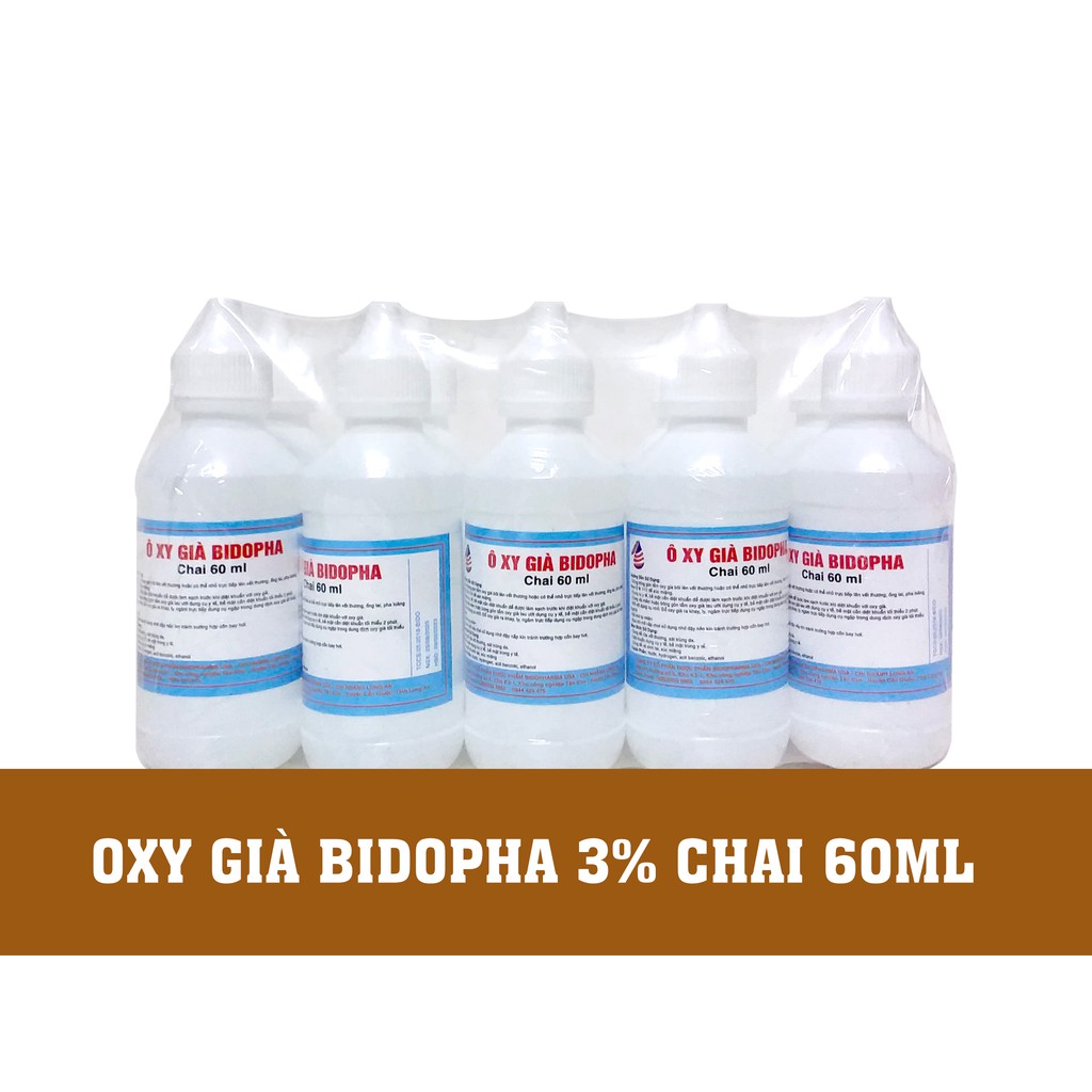 [LỐC 10 CHAI] OXY GIÀ BIDOPHA 3%