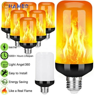 Đèn LED 90 bóng tạo hiệu ứng ngọn lửa giả có 4 chế độ E27 / B22 / E14 5w / 7w 85-265v