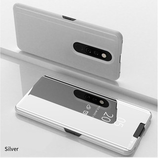 Ốp điện thoại nắp gập tráng gương cao cấp dành cho Oppo Reno F11 R17 pro