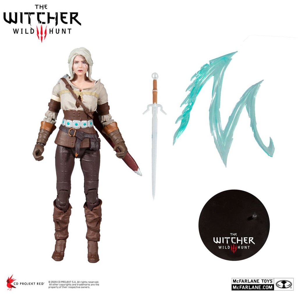 Mô hình The Witcher Ciri 18cm McFarlane Mô hình có khớp Nhựa PVC, ABS CHÍNH HÃNG MỸ TWMF04