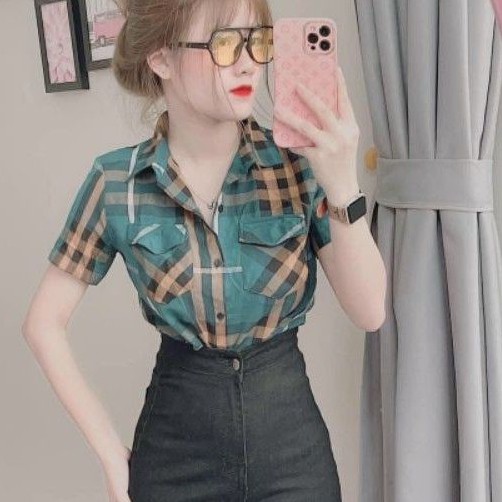 Áo sơ mi caro sọc BB nhiều màu hàng QC