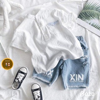 SET ÁO ĐŨI QUẦN BÒ RÁCH SIÊU CHẤT