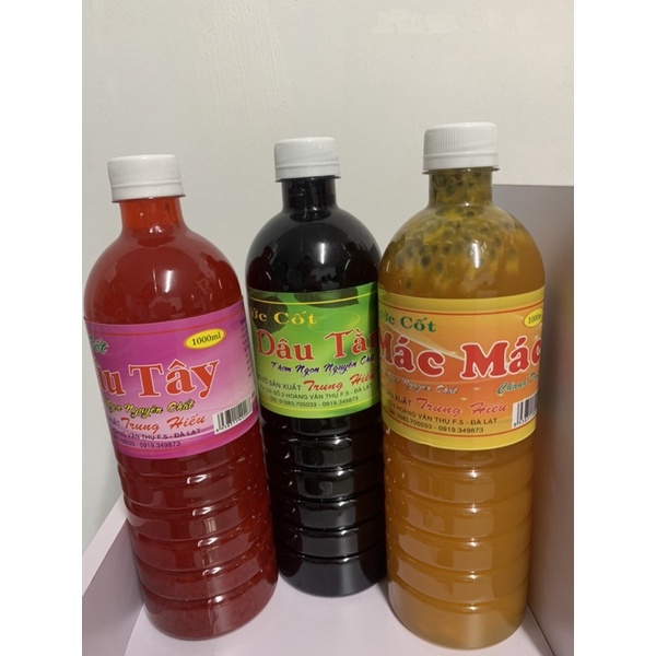 500ML NƯỚC CỐT DÂU TÂY NGUYÊN CHẤT