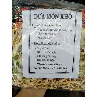 100g Cải Khô/Cà rốt/Đu đủ/su hào làm dưa món