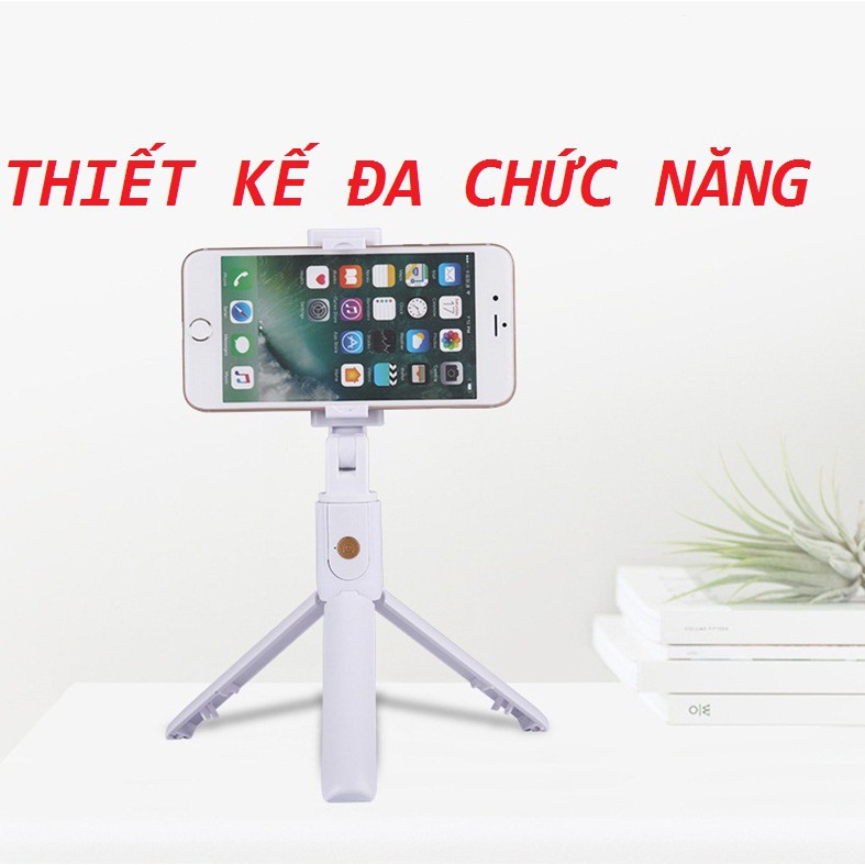 Gậy tự sướng 3 chân, chụp hình Bluetooth K07, đa năng kèm remote