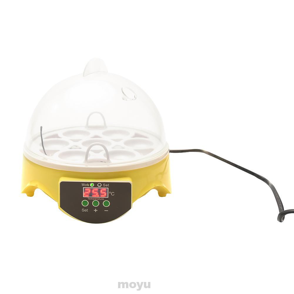 110V220V Digital 7-Eggs Incubator Chicken Birds Hatcher Temperature Control