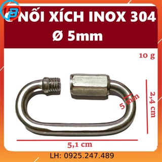 Nối xích, khóa xích inox 304 cáp thép sài gòn