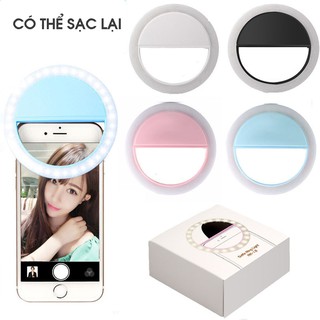 Đèn led tròn đèn selfie hàn quốc, đèn tự sướng hỗ trợ sáng cho điện thoại chụp ảnh, livestream bằng camera trước