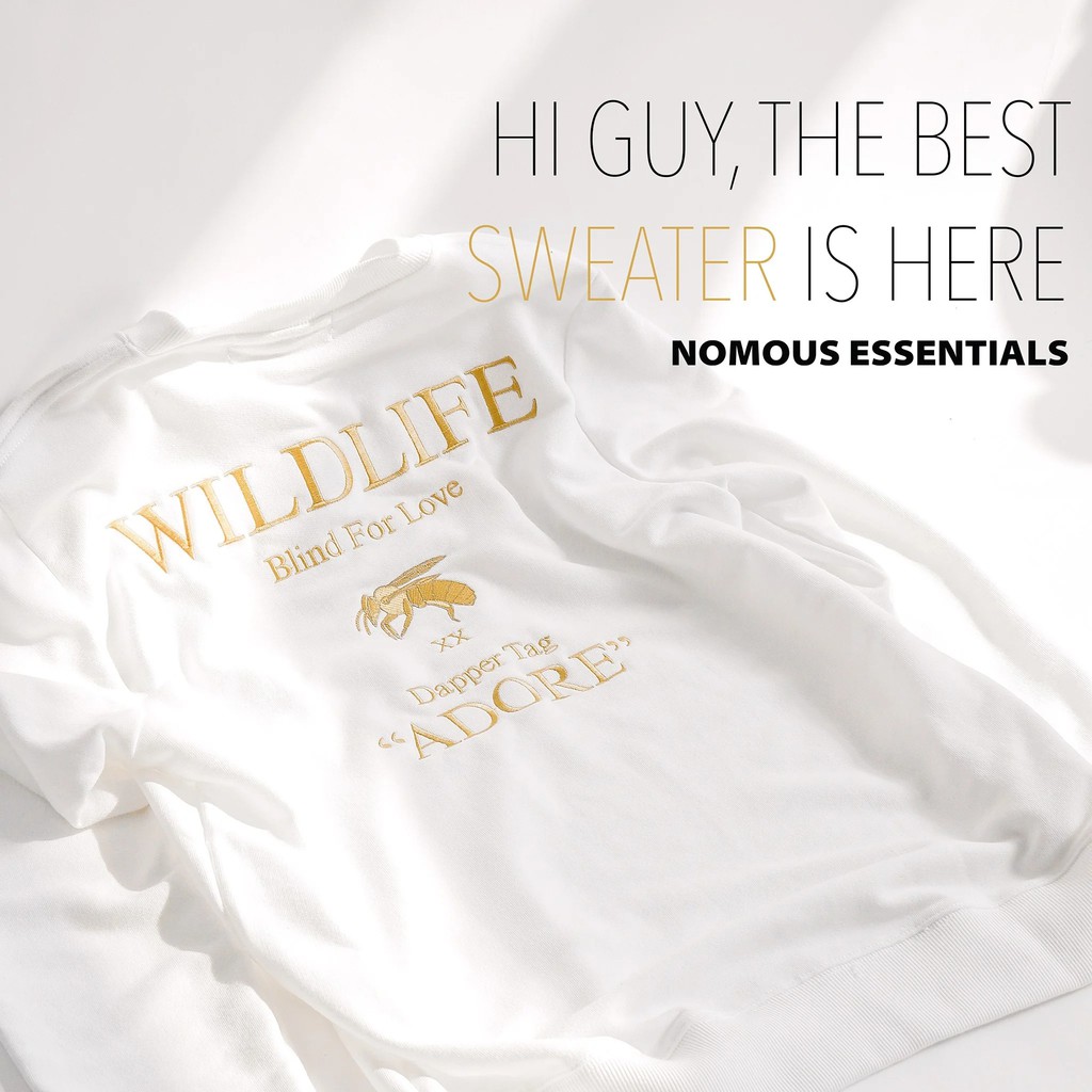Áo nỉ (sweatshirt) NOMOUS ESSENTIALS x Wildlife (160Store)