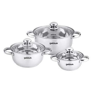BỘ NỒI 3 ĐÁY GOLDSUN
