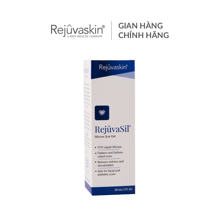 Gel ngăn ngừa sẹo và làm xẹp sẹo lồi, sẹo phì đại Rejuvaskin Rejuvasil 10ml, 15ml, 30ml