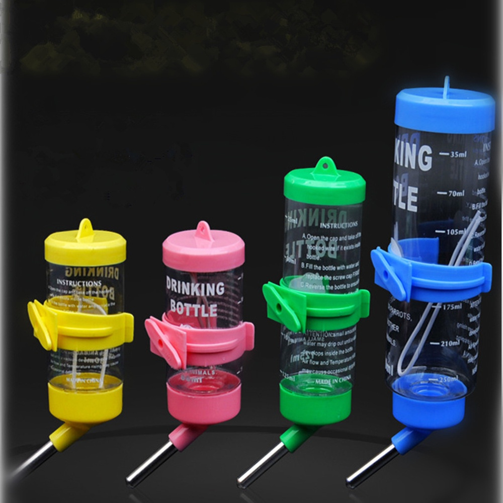 Bình Nhựa Đựng Nước Uống Treo Chuồng Thỏ Dung Tích 80/ 125/ 250ML